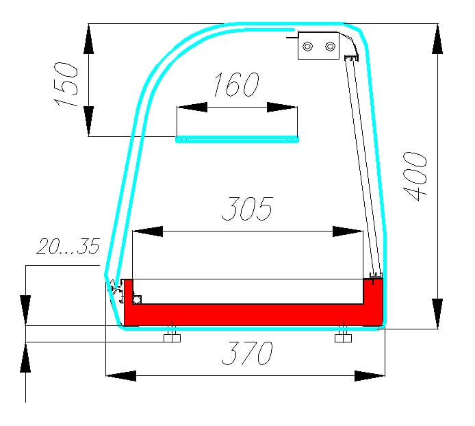 Холодильная витрина CARBOMA ВХСв‑1,0 XL BAR (A37 SM 1,0‑11) 