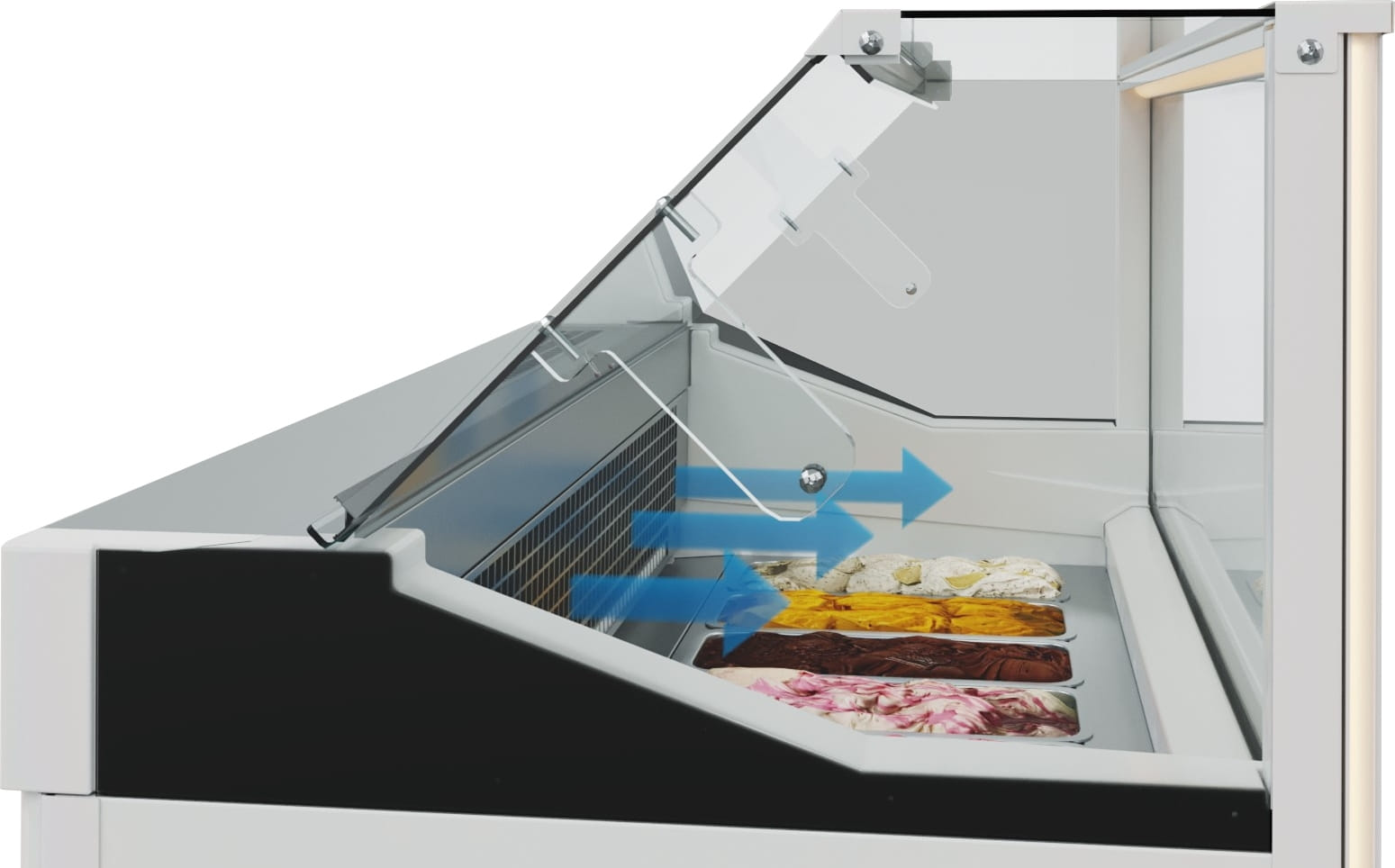 Морозильная витрина CARBOMA BLISS IC72 SL 1,3‑1 9003 для мороженого 