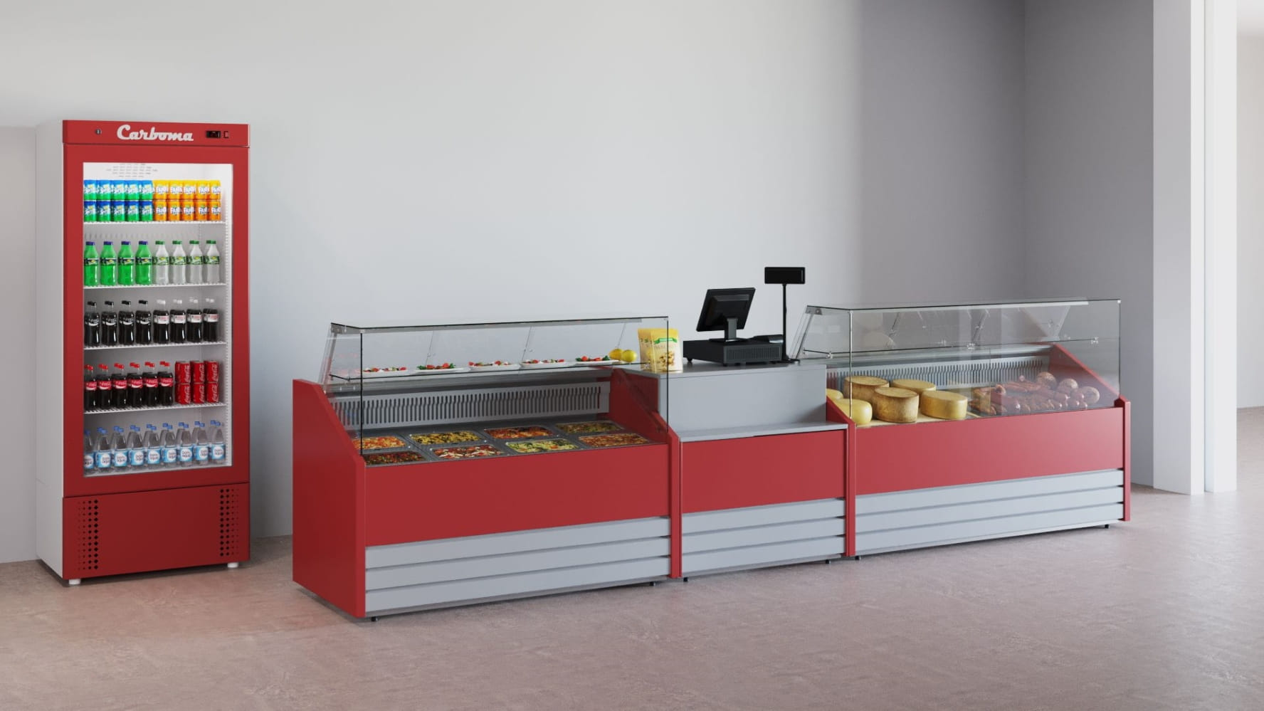 Нейтральная витрина CARBOMA COLORE GC75 N 1,2‑1 9006‑9003 