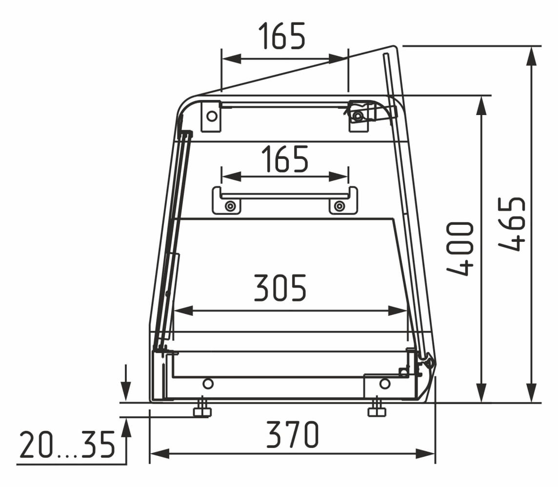 Нейтральная витрина CARBOMA AZHA AC38 N 1,0‑11 
